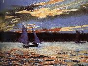 Winslow Homer Gera sunset scene Germany oil painting artist